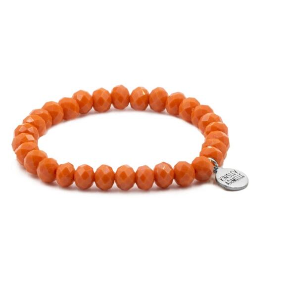 RETAIL $20 Kinsley Armelle Halo Collection Sonny Beaded Bracelet*Silver Charm - Picture 1 of 1